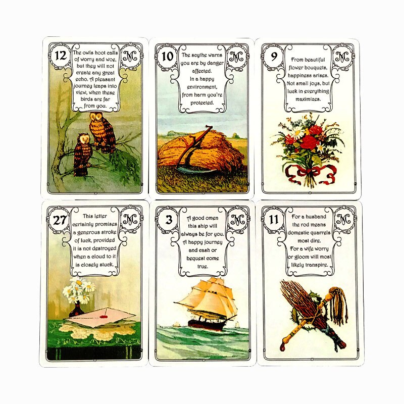 Bộ Bài  Lenormand Urania JMC Red Owl Tarot