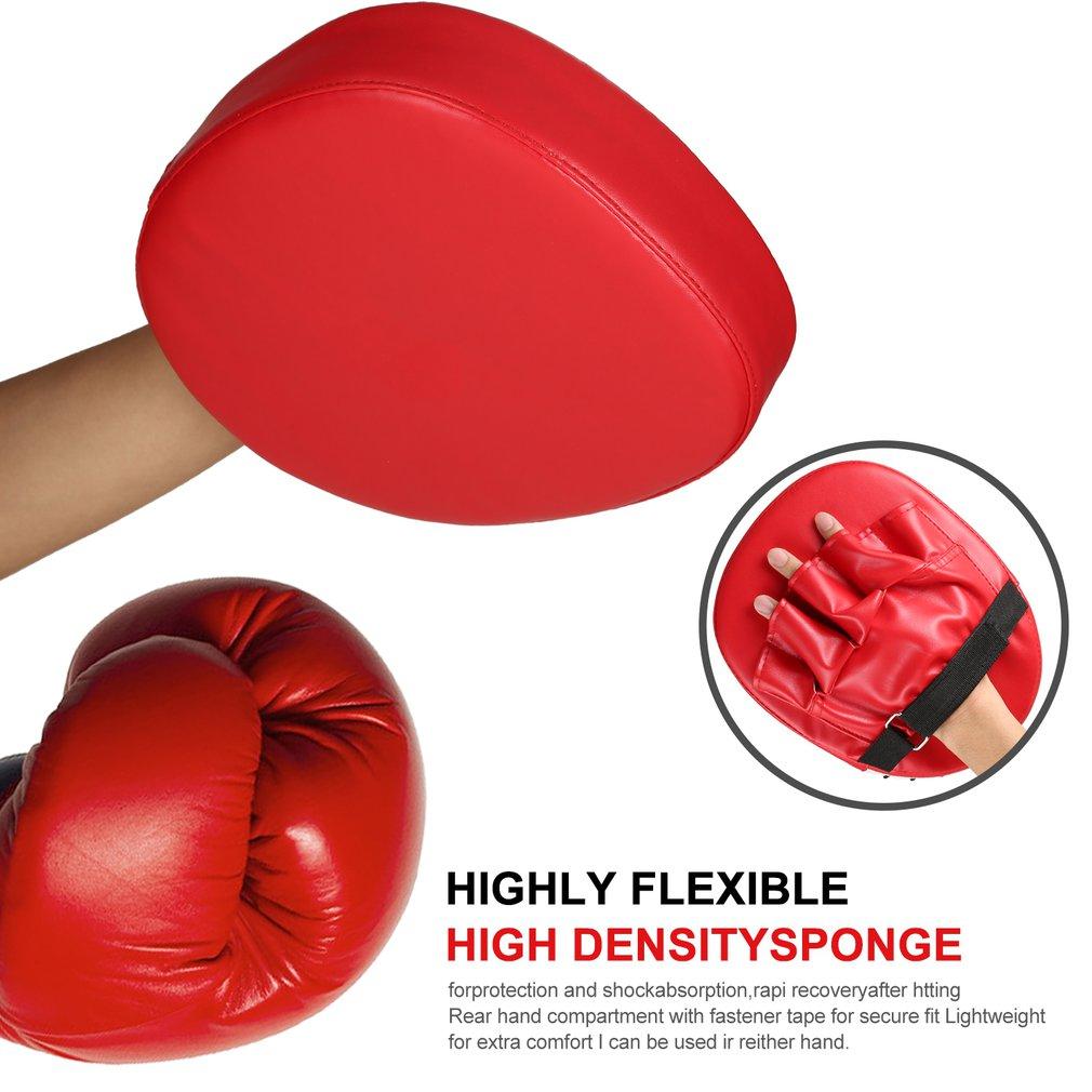 Găng tay Boxing Sanda Pads Tay Target Pad Muay Thai Kick Focus Punch Pad Karate Taekwondo Mitt MMA Boxer Boxer Huấn luyện HOT BÁN HẤP DẪN: Đen