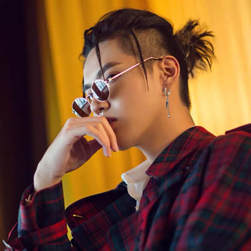 Bông tai unisex thả đuôi bi đuôi đinh nhọn hot trend