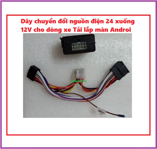 Bộ Chuyển Đổi Nguồn Điện Từ 24v Sang 12v Cho Xe Hơi.DÂY CHUYỂN ĐỔI MÀN DVD ANDROI CHO XE TẢI