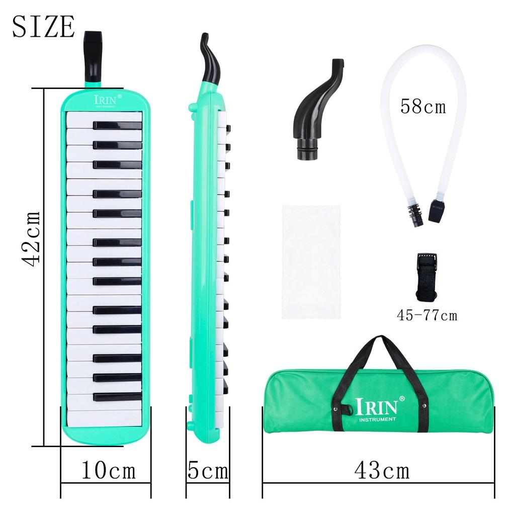 Kèn Melodica Irin 32 và 37 phím -Nhạc cụ cho học sinh cấp 1, cấp 2 ,đầy đủ phụ kiện đi kèm