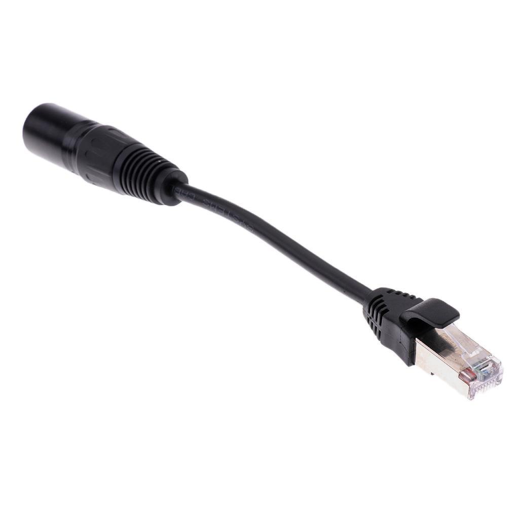 15cm XLR 3 Pin Male To RJ45 Female Network Connector Adapter Converter Cable + 15cm XLR 3 Pin Male To RJ45 Male Network Connector Adapter Converter Cable