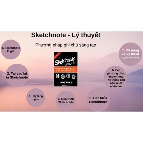 Sketchnote Diễn Họa Thông Tin Bằng Hình Ảnh - Combo 2 Cuốn: Lý Thuyết + Thực Hành - Bản Quyền - Sketchnote Thực Hành