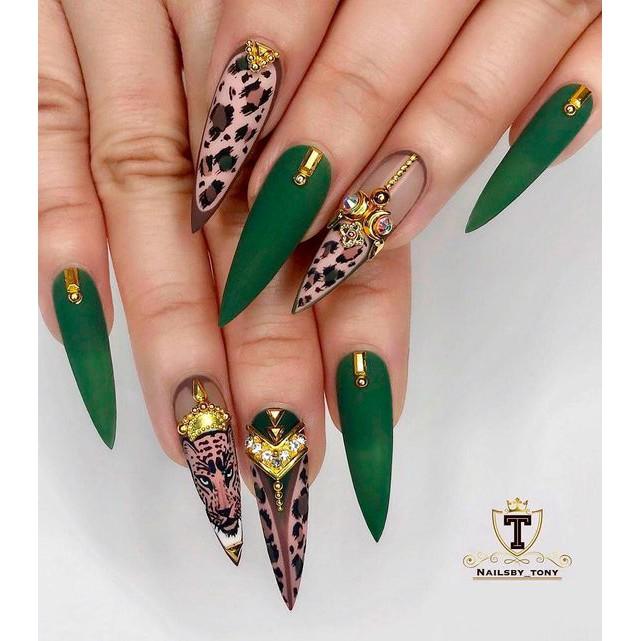 Sticker nails - hình dán móng 3D da beo