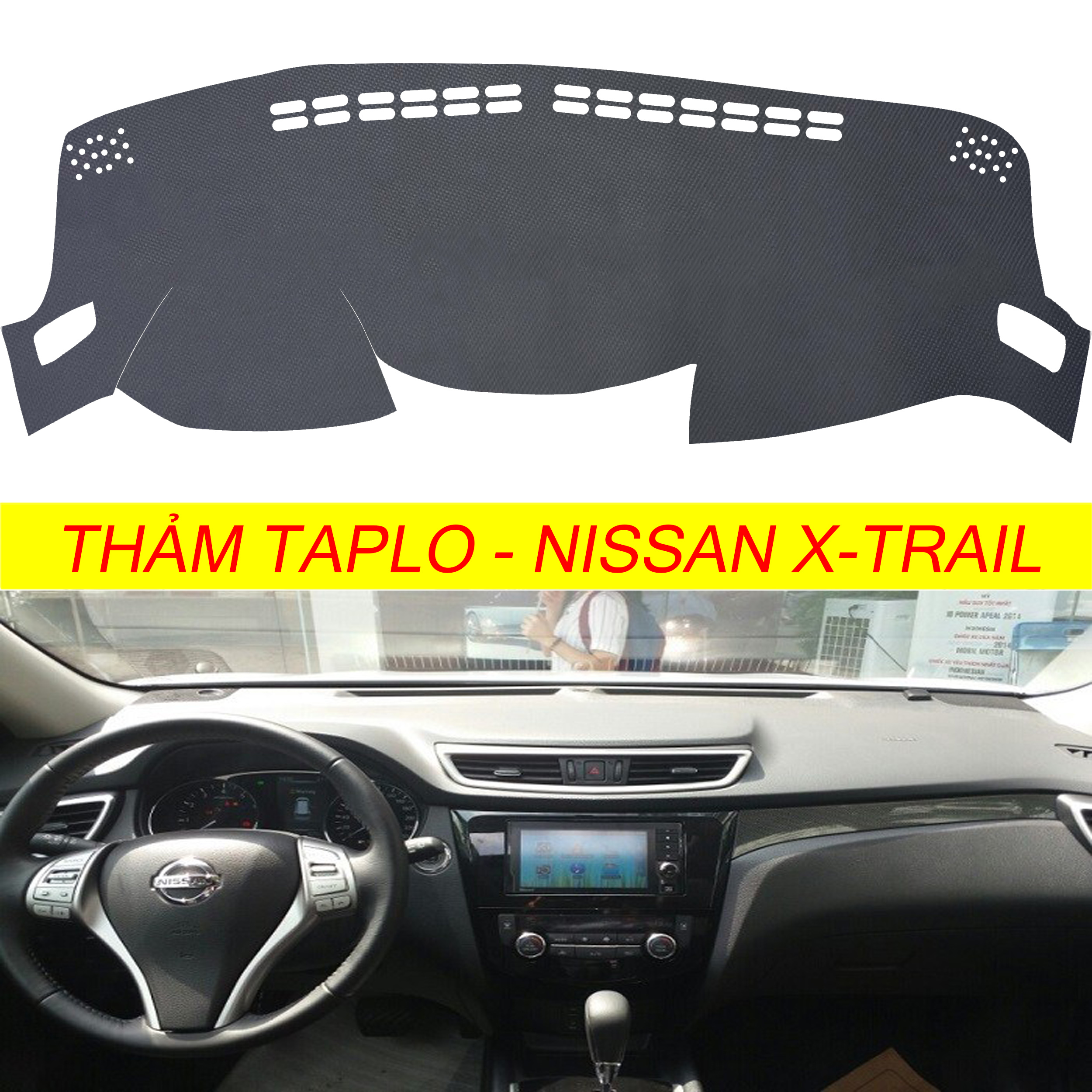 Thảm taplo da cacbon,vân gỗ, da lộn, da pu mới nhất, chuẩn form