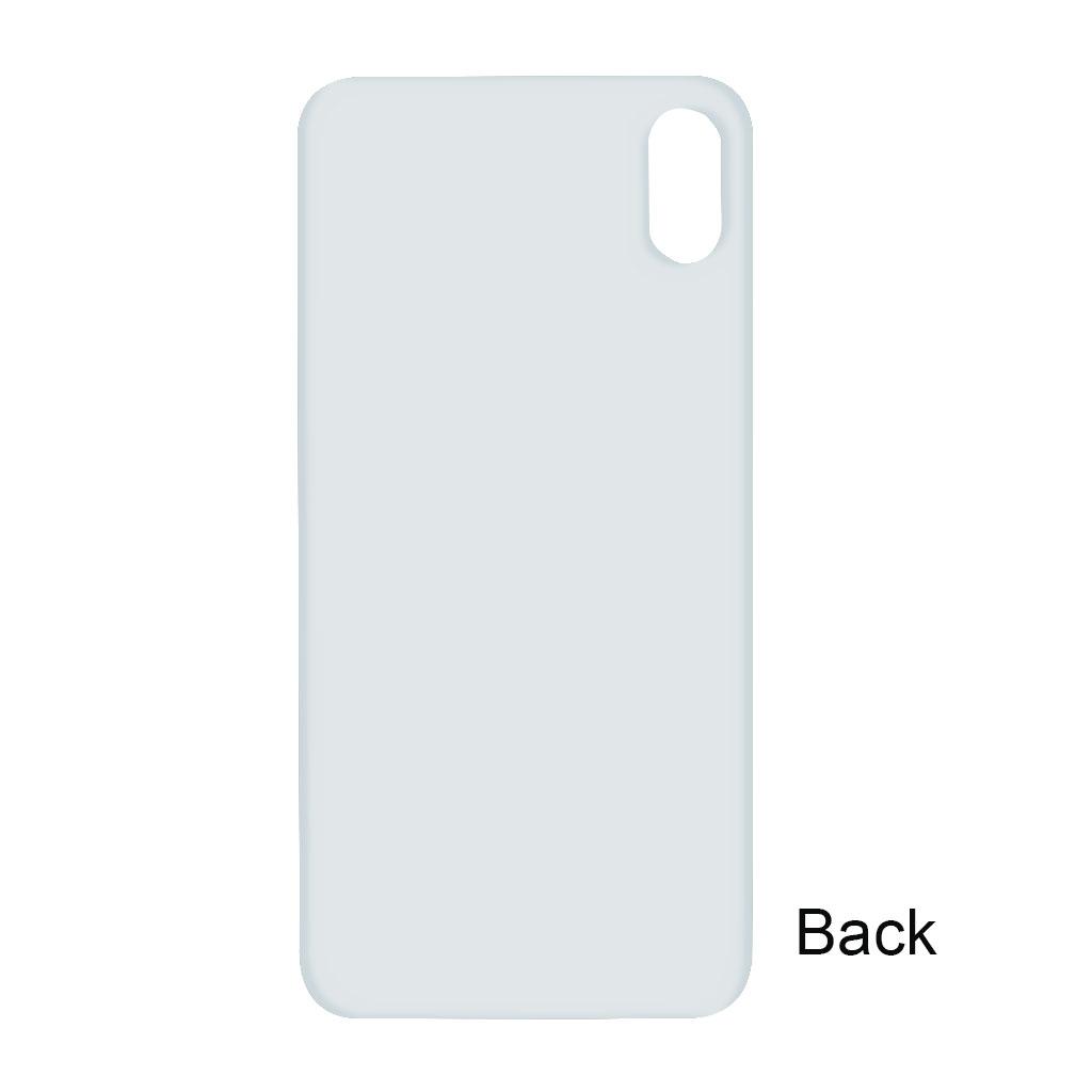 For Apple iPhone X 10 Battery Back Cover Rear Glass - With Adhesive white
