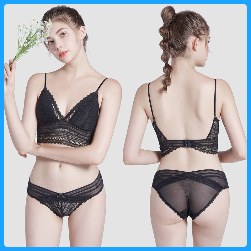 Bộ đồ lót ren sexy kèm áo ngực không gọng nâng ngực quần lót BT42263 - Bộ lót áo ngực kèm quần lót ren sexy - Đồ lót nữ - Áo ngực nữ