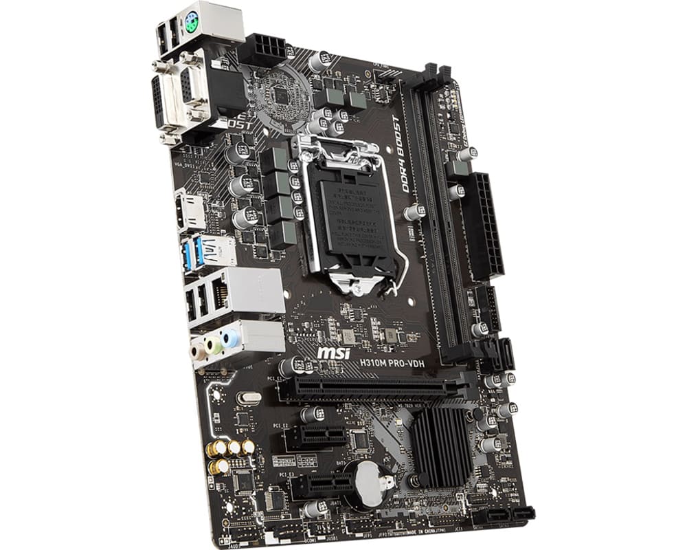 Mainboard MSI H310M PRO-VDH (Socket 1151, HDMI VGA DVI D4) - Hàng chính hãng DigiWorld phân phối