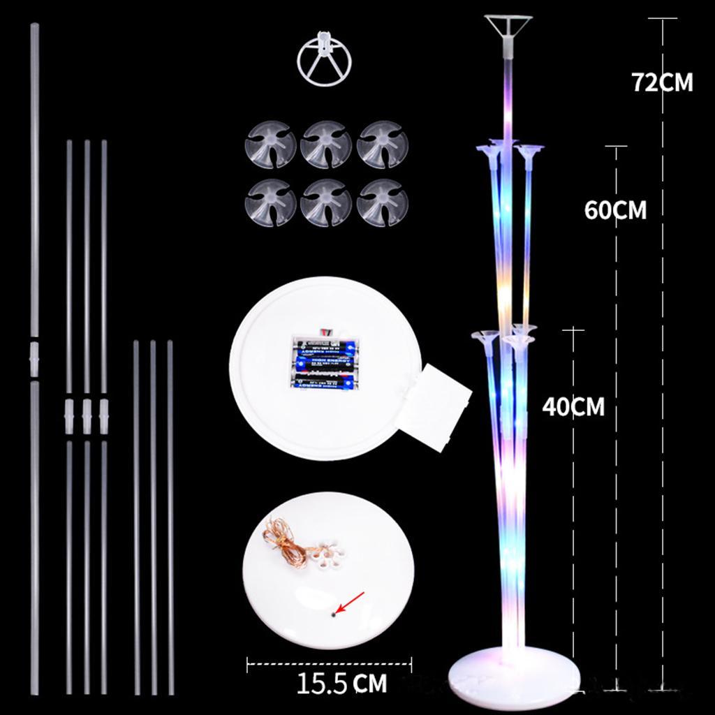 2X LED Balloon Holder Balloon Stand Decorative Party Holidays Anniversary