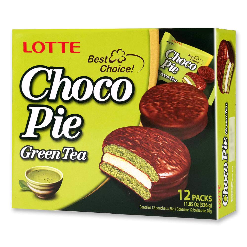 Bánh Lotte Chocopie vị Trà xanh hộp 336 gr