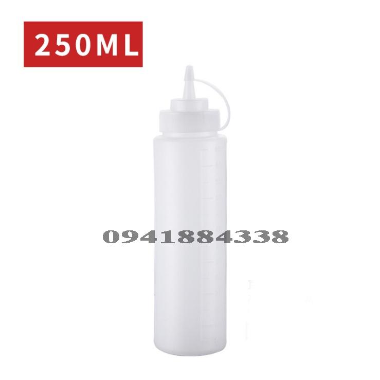 Chai Nhựa Đựng Sốt/Mứt Có Nắp. Dung tích 600ml/800ml/1000ml - Dụng Cụ Pha Chế Tiện Ích
