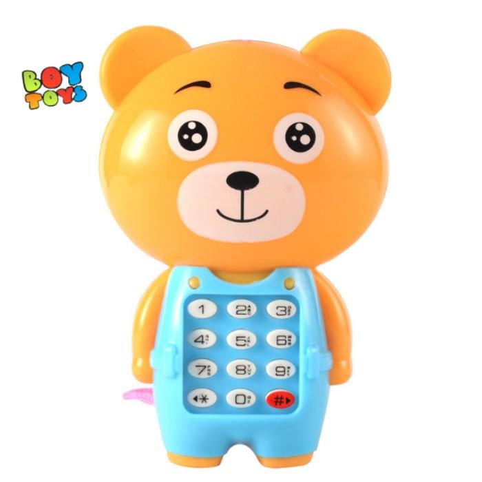 Đồ chơi điện thoại phát nhạc hình động vật ngộ nghĩnh, có dây đeo cổ tiện lợi cho bé