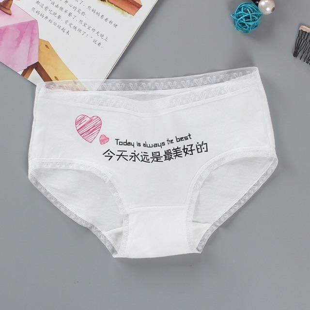 Quần Lót Cotton Mỏng Kháng Khuẩn Hình Trái Tim Xuất Nhật . Hàng Loại Đẹp.
