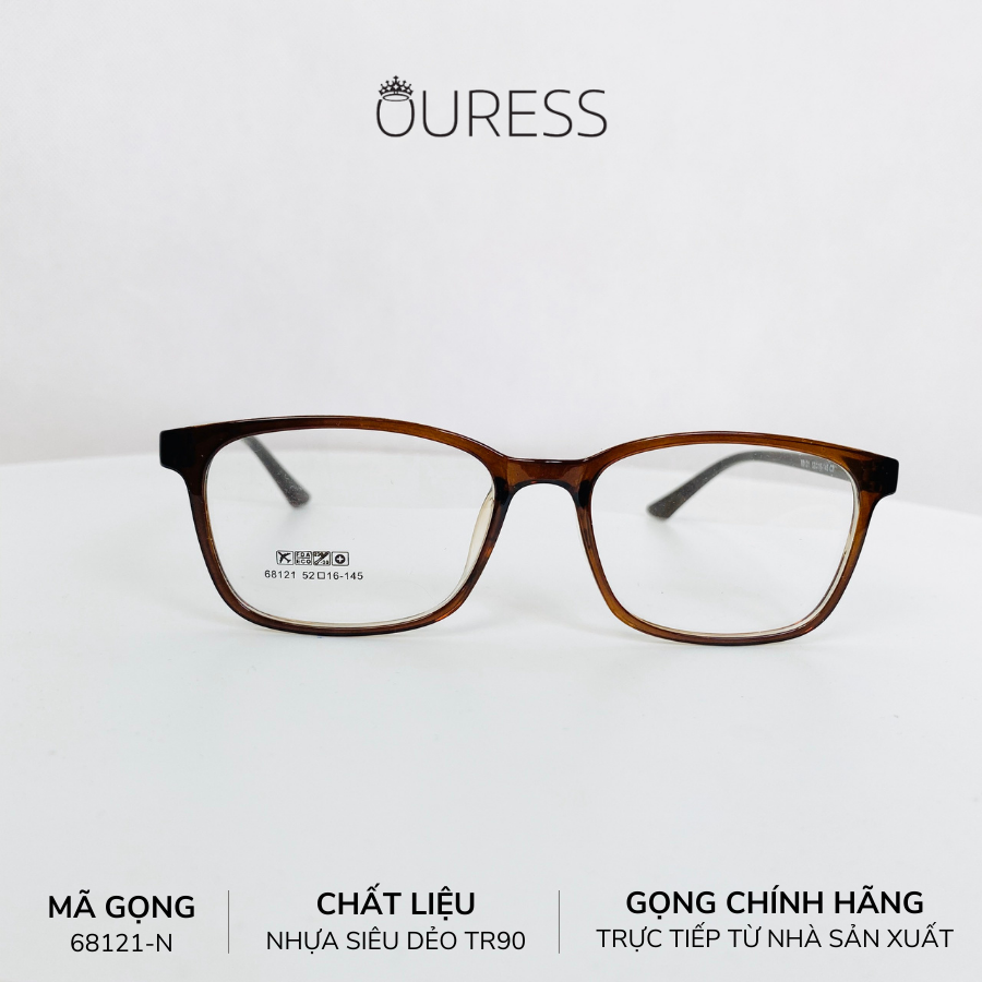 Gọng kính nhựa 68121 thời trang nam nữ siêu nhẹ siêu bền OURESS