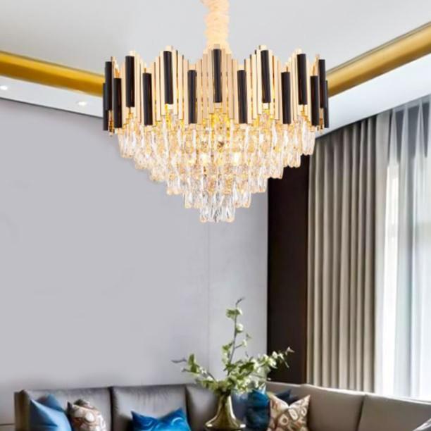 Đèn thả mâm HISRO pha lê loại tròn sang trọng trang trí nhà cửa hiện đại - .