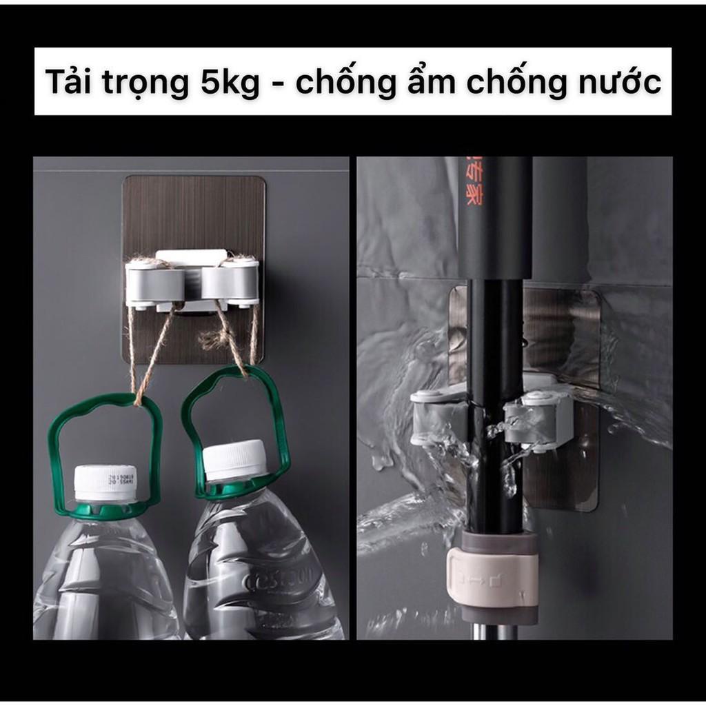 Kẹp chổi dán tường, treo chổi