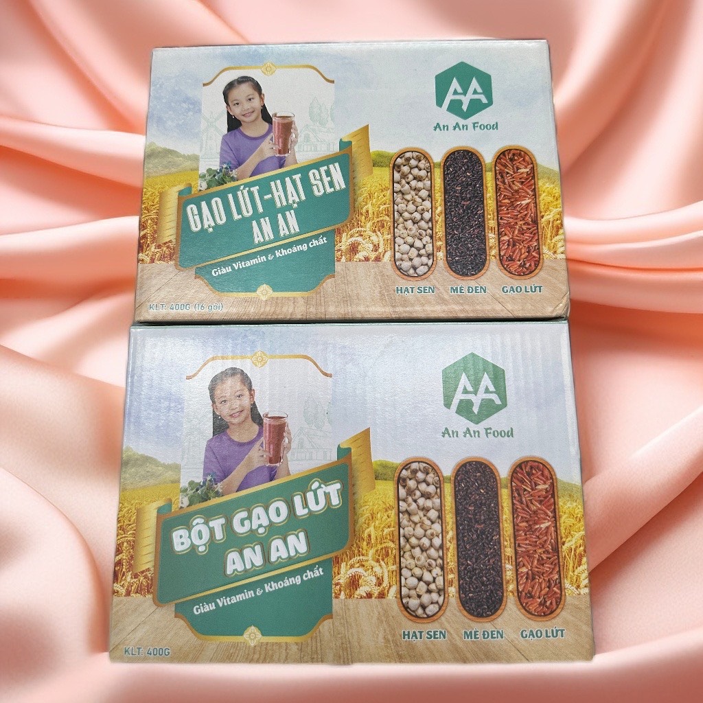 deal hời 2 hộp . Bột gạo lứt-hạt sen-mè đen . bột gạo lứt ANAN thay thế bửa ăn, chăm sóc sức khỏe ,  xương khớp , giấc ngủ