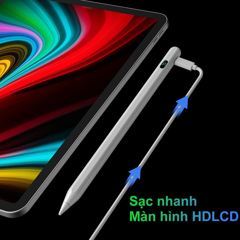 [HÀNG CHÍNH HÃNG GOOJODOQ] CD3276 - Bút cảm ứng Digital Power Display Anti-mistouch Stylus dành cho &quot;phiên bản iPad 2018 trở lên  iPad 10/9/8/7/6 iPad Air 3/4/5 iPad Mini 5/6 iPad Pro 11/12,9 inch (Vui lòng cập nhật hệ thống lên phiên bản 12.2 trở lên)