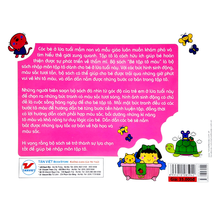 Màu Hồng - Bé Tập Tô Màu
