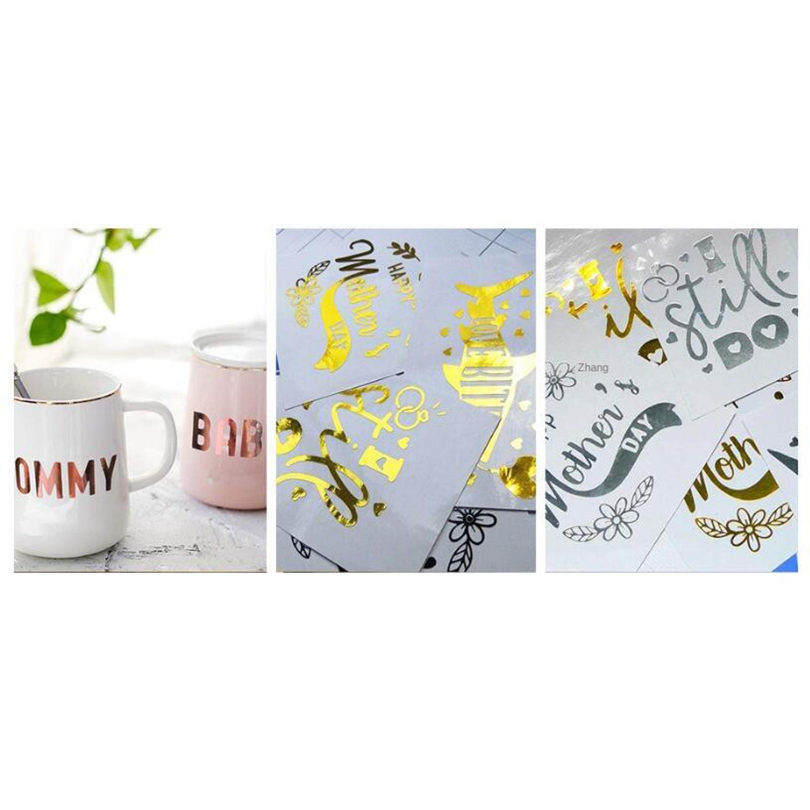 2 Pieces Transfer Vinyl Roll Foil Film Iron on Press T Shirt