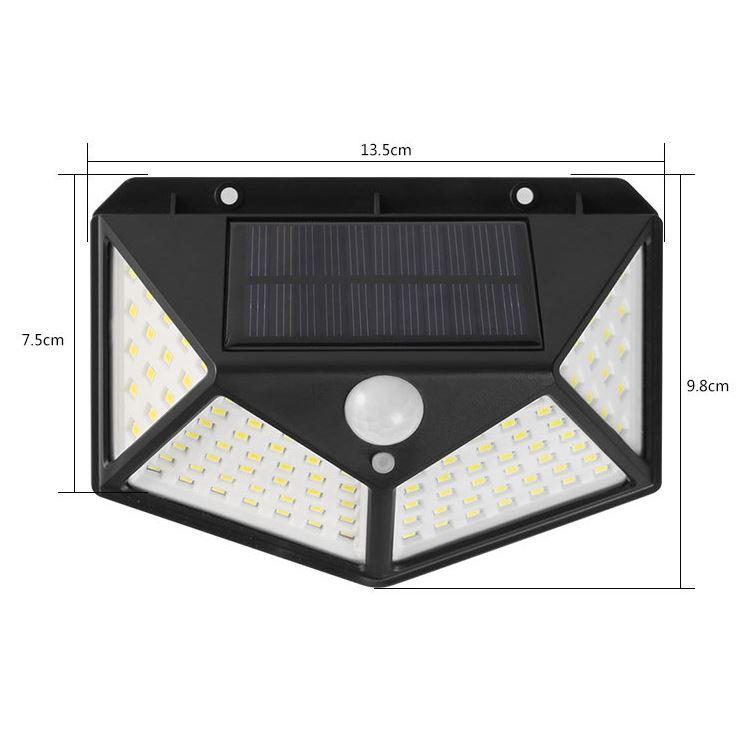 Đèn cảm ứng hồng ngoại năng lượng mặt trời Solar Sensor Wall light 100/20 bóng LED siêu sáng