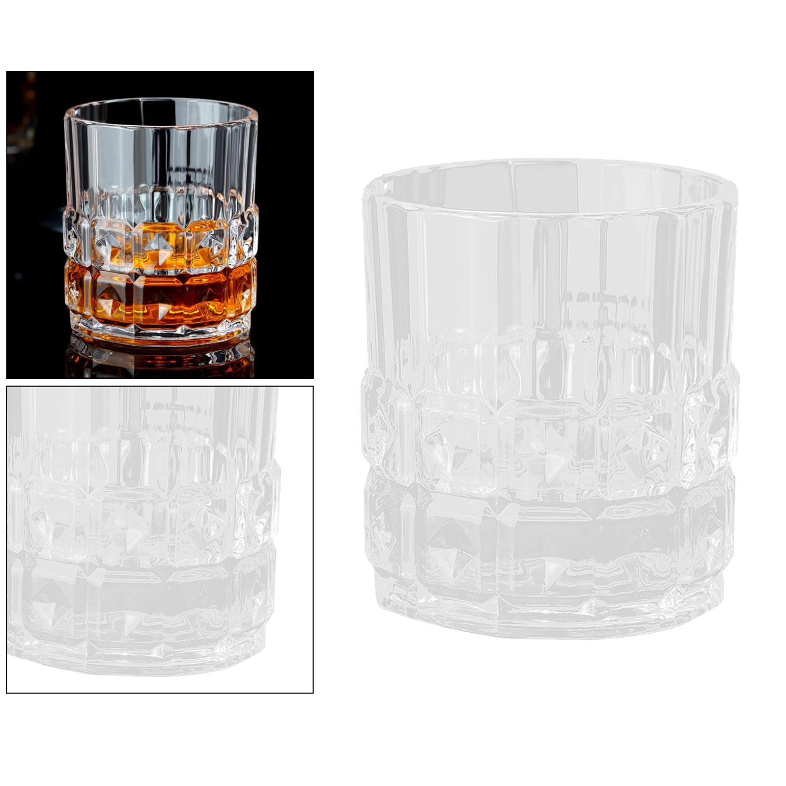 Whiskey Glasses, Vodka Glass Tumblers for Drinking Bourbon, Cognac, Irish Whisky, Large 7-11oz Premium -Free Crystal Old Fashioned Glass