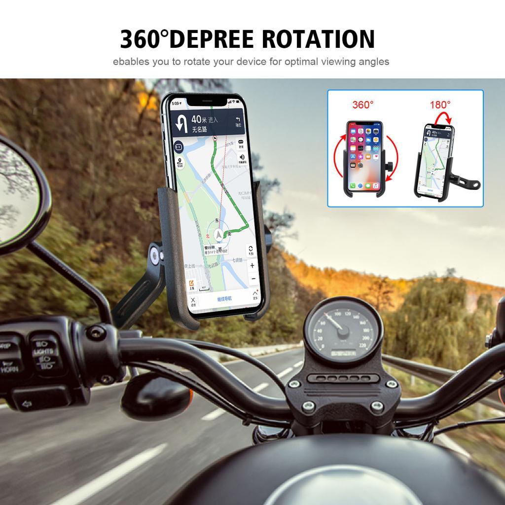 Robust Motorcycle Scooter Holder Case for The Rearview Mirror of The Phone