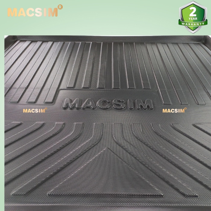 Thảm lót cốp xe ô tô Toyota Prado 2010- 2020 nhãn hiệu Macsim chất liệu TPV cao cấp màu đen