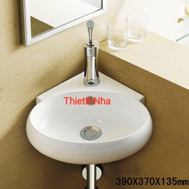 Lavabo góc giá rẻ treo tường/đặt bàn siêu nhỏ,Made in Việt Nam