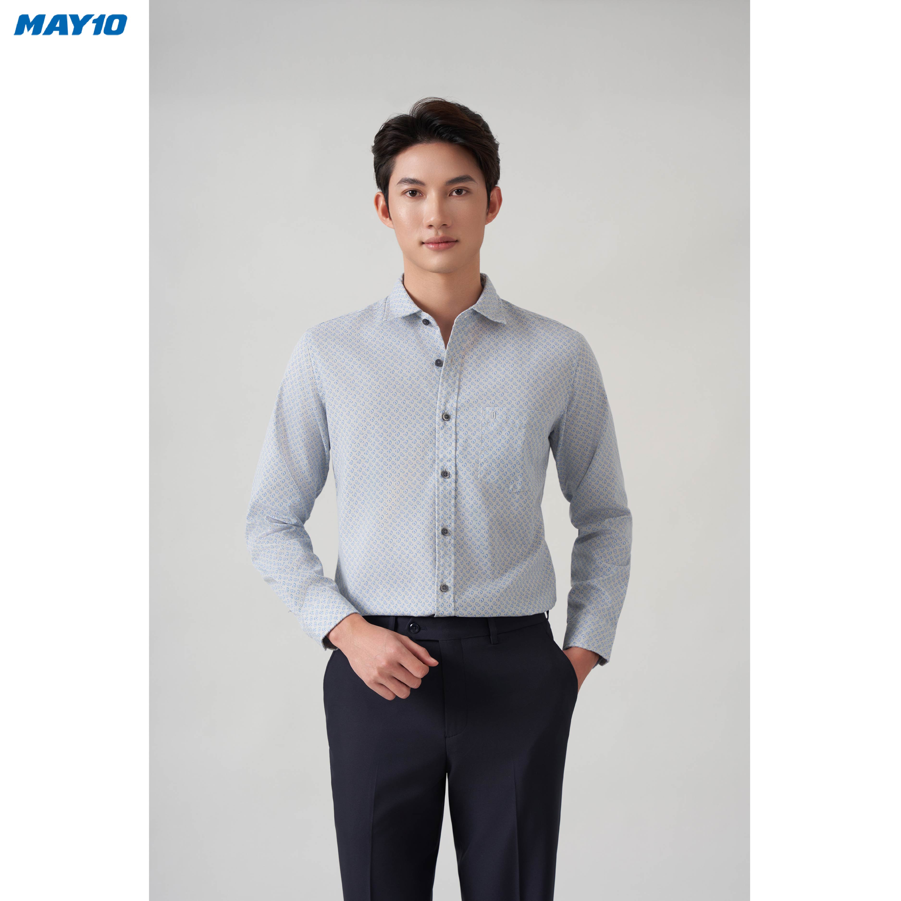 Áo sơ mi nam dài tay May 10 dáng RegularFit mã 010122412