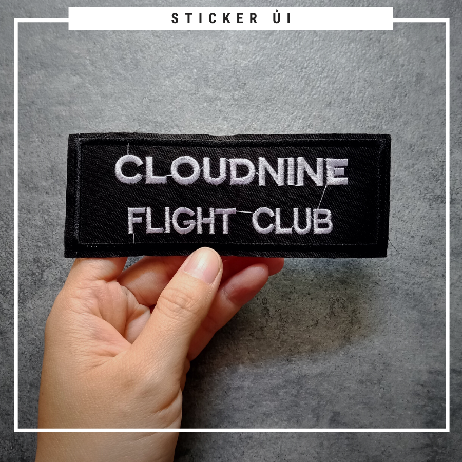 Phụ kiện trang trí áo thun tay lỡ unisex: Logo Sticker Patch Ủi Quần Áo, BALO, quần jogger chuẩn local brand streetstyle