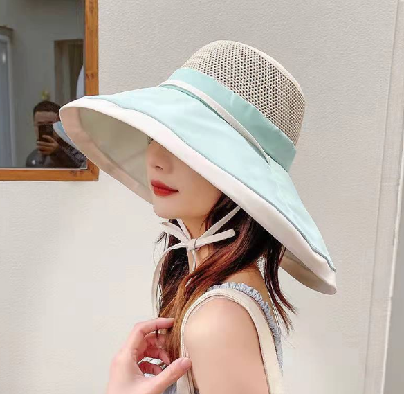 Mũ rộng vành chống nắng chống tia cực tím cao cấp, nón nữ rộng vành mẫu mới