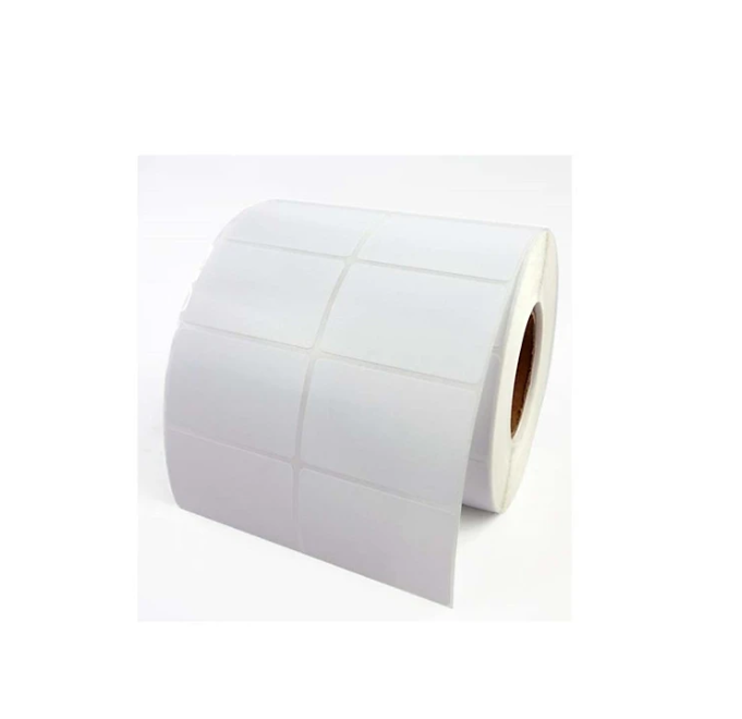 LỐC 2 Cuộn Giấy in tem nhãn, mã vạch 50x40mm, 2 tem/hàng, cuộn 50m