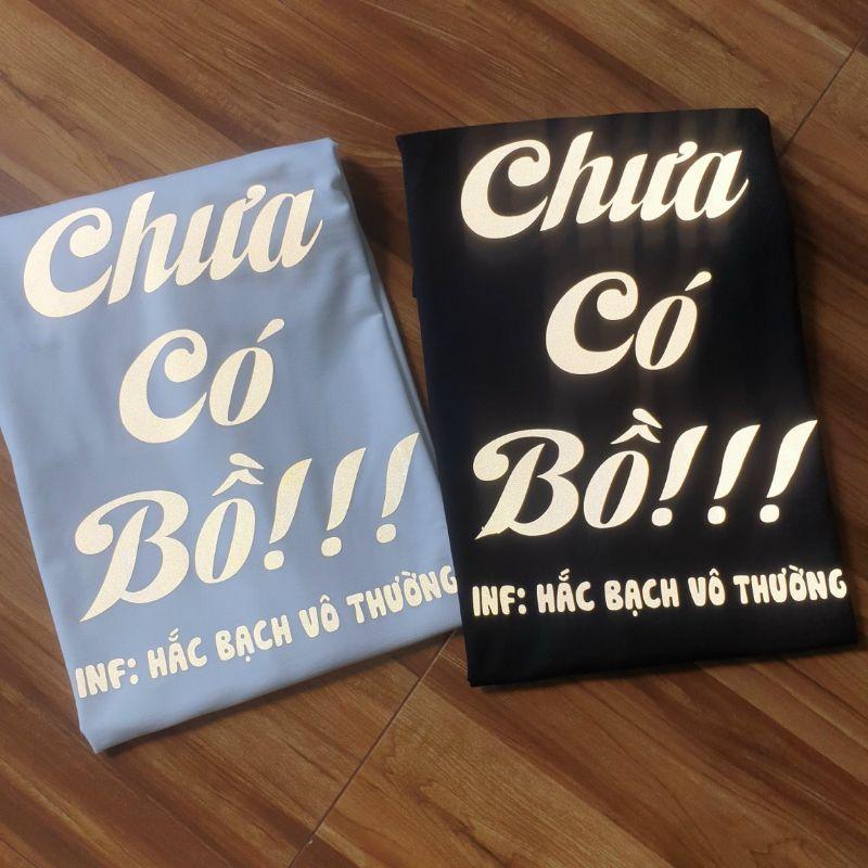 Áo Thun Phản Quang Unisex Vui Lòng Đứng Xa Áo Phông Form rộng Chưa Có Bồ - Chất Cotton Dày Mịn T-shirt