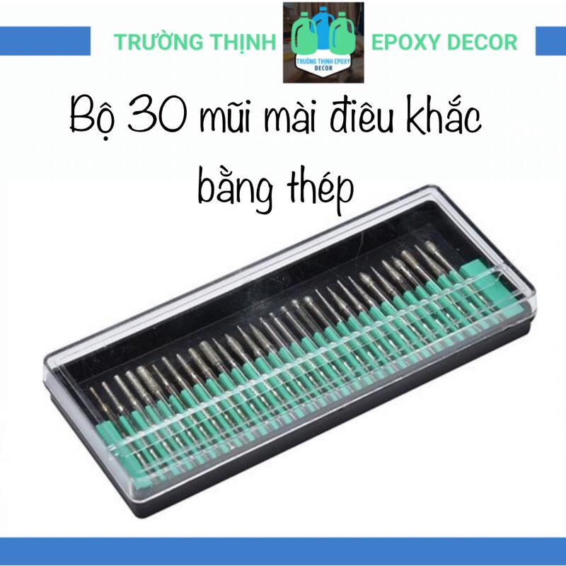 Bộ 30 Mũi Mài Điêu Khắc Cán 3.00mm - Trường Thịnh Sài Gòn