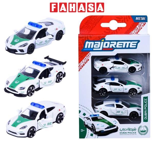 Bộ 3 Đồ Chơi Mô Hình Xe Dubai Police 3 Pieces Set - Majorette 8503104001047