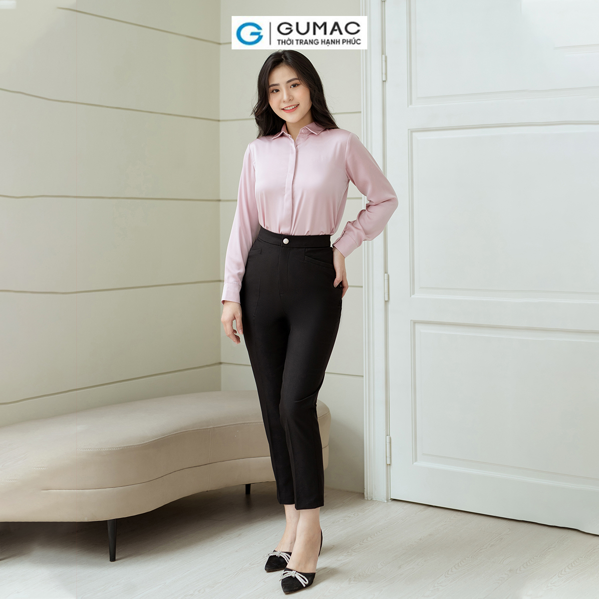 Quần ống đứng túi kiểu GUMAC QD08044