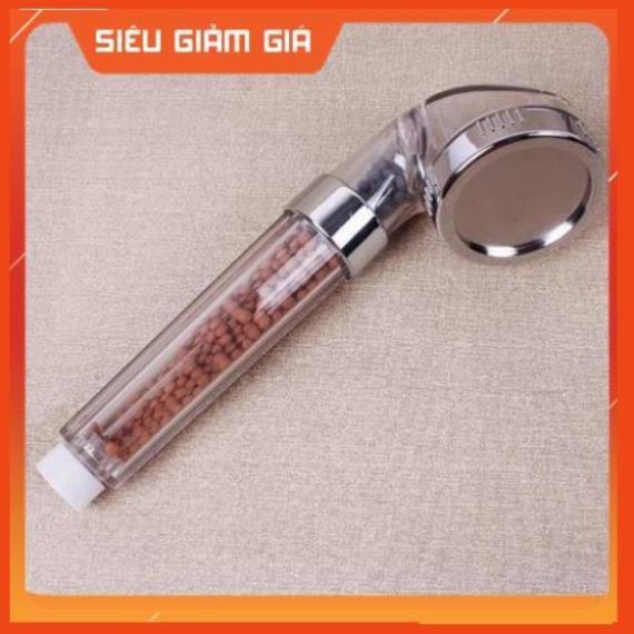 Vòi sen tăng áp loại to 7.7cm có hạt lọc nano - Tặng kèm dây 206802