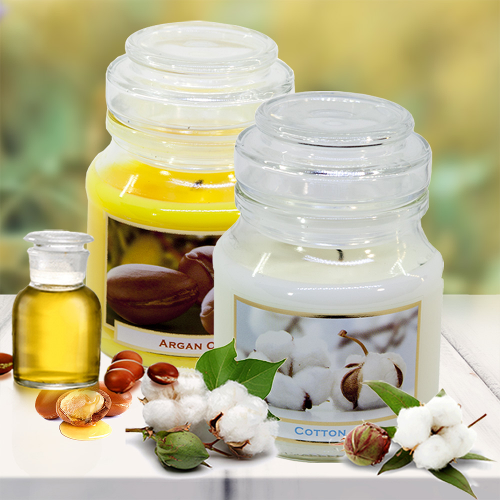 Combo 2 hũ nến thơm tinh dầu Bartek Wellness &amp; Beauty 130g - hương hoa bông, nến trang trí, thơm phòng, thư giãn, Hỗ trợ khử mùi