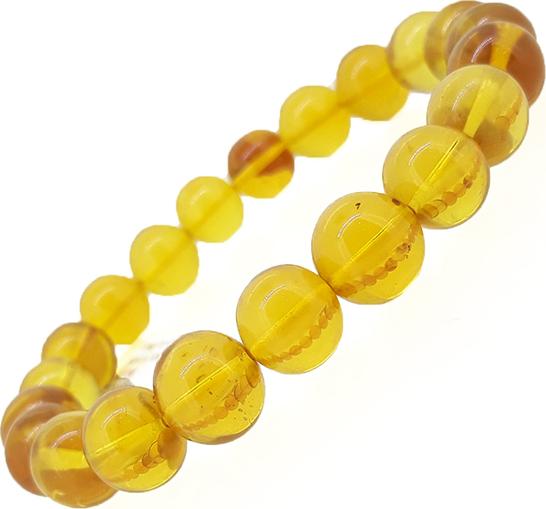 Vòng tay hổ phách (amber) Baltic 10mm - VHP26