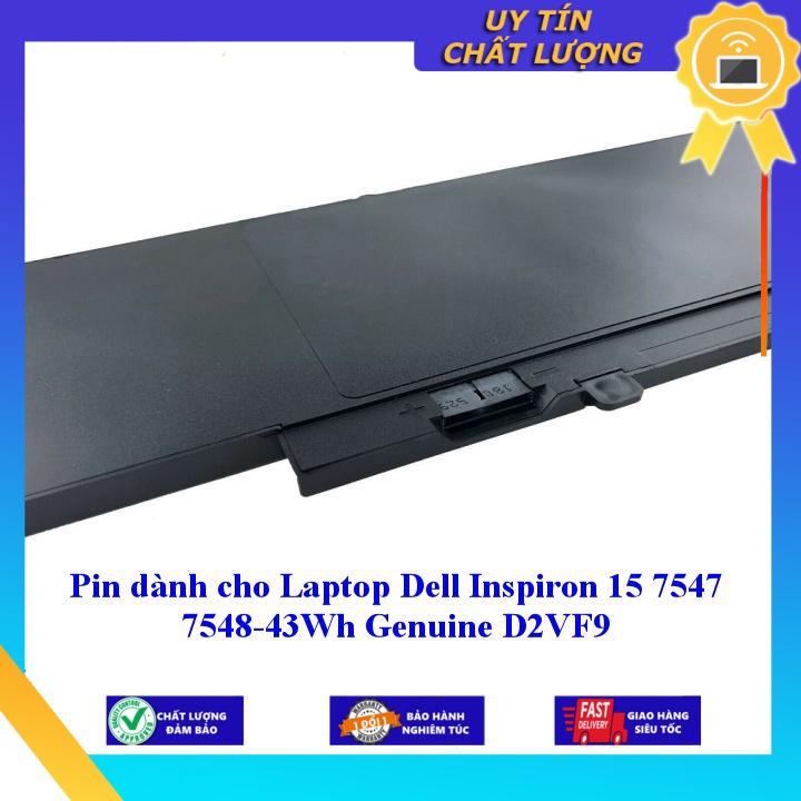 Pin dùng cho Laptop Dell Inspiron 15 7547 7548 - 43Wh Genuine D2VF9 - Hàng Nhập Khẩu New Seal
