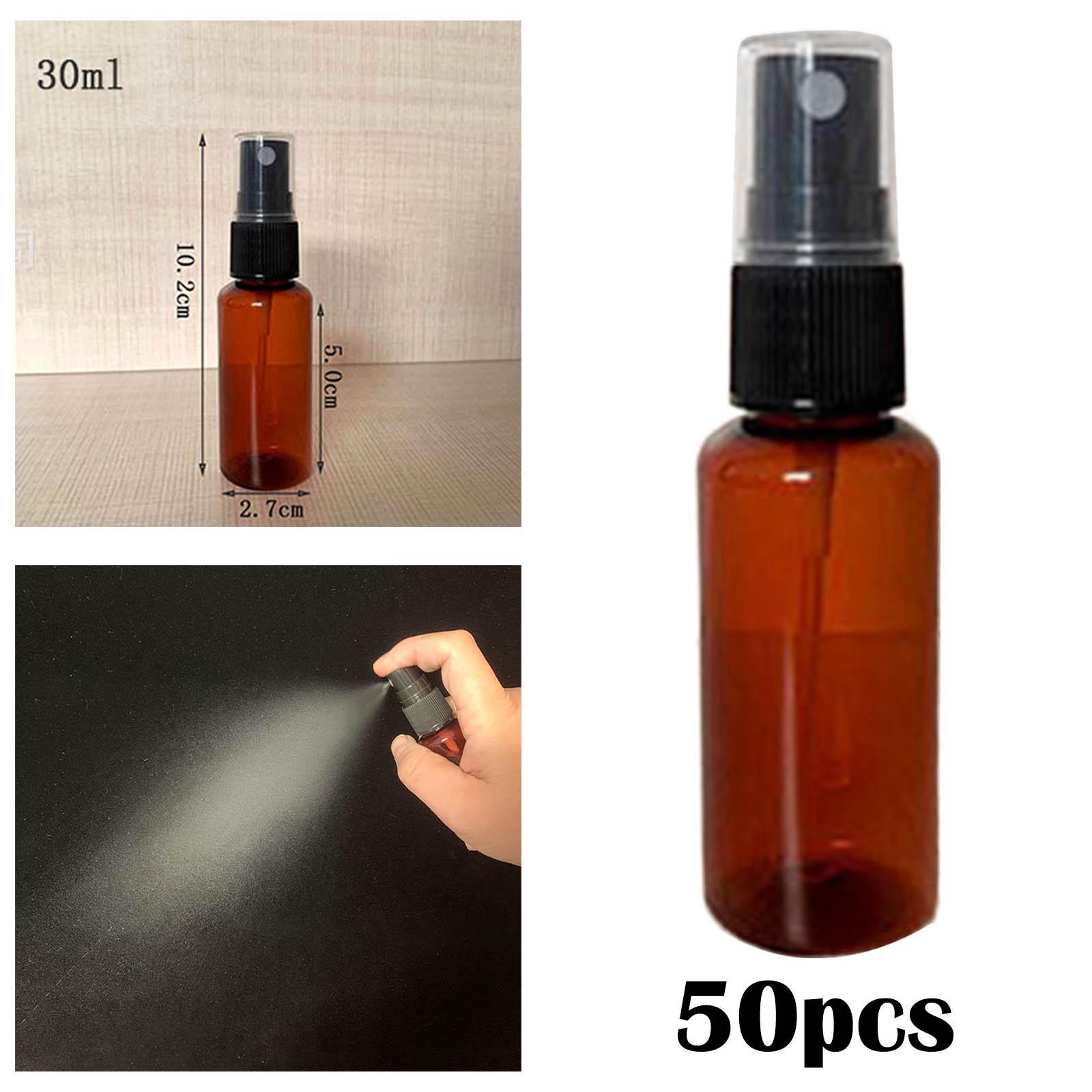 50Pcs Spray Bottle Plastic Mini Household Cosmetic Bottle Refillable Empty