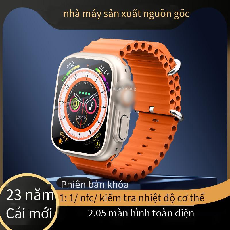 Phong cách mới nhất Huaqiangbei S8 hàng đầu với đồng hồ thông minh 2,2 inch Bluetooth gọi NFC theo dõi nhịp tim và huyết áp cho Apple Android