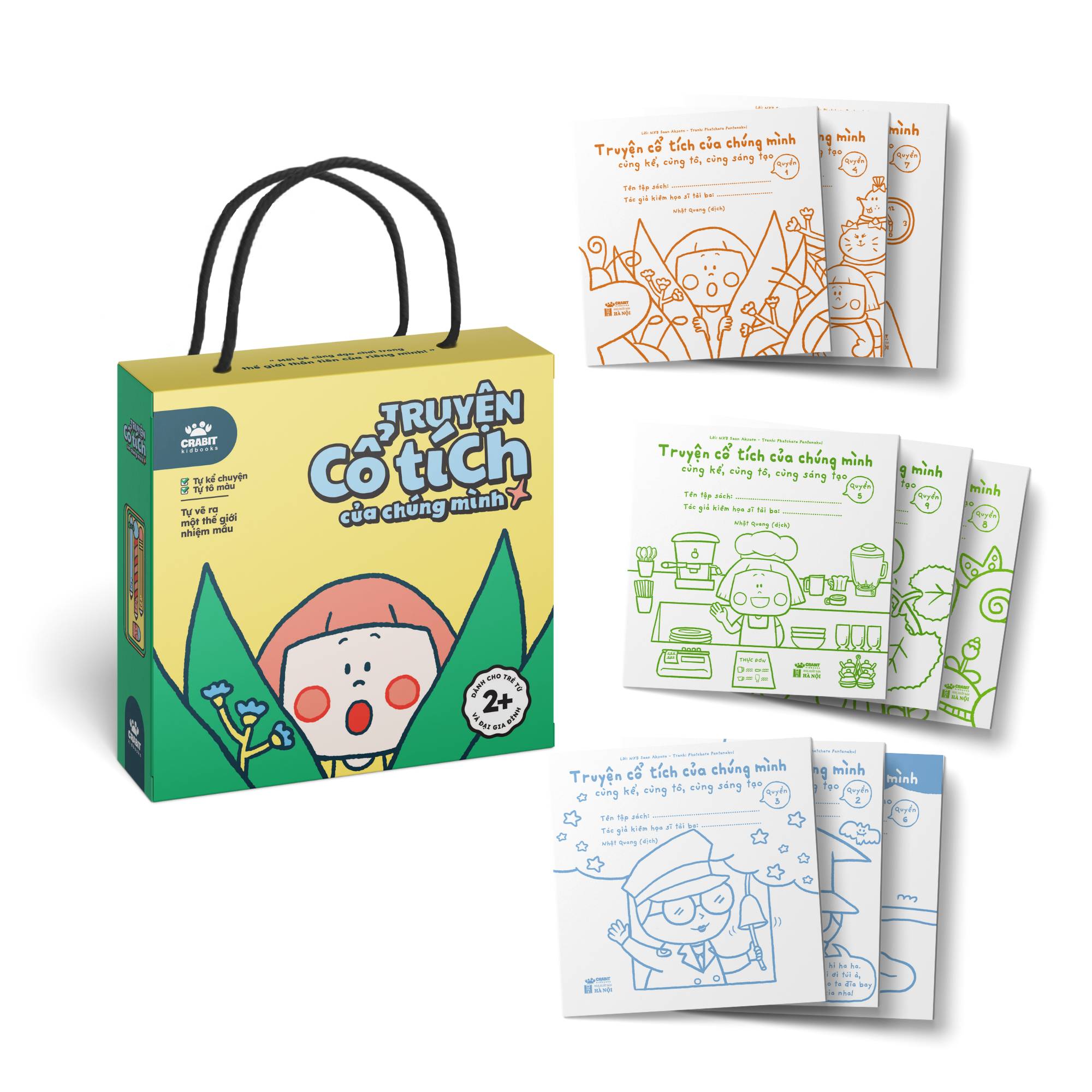 Sách tô màu - Truyện cổ tích của chúng mình - Crabit Kidbooks