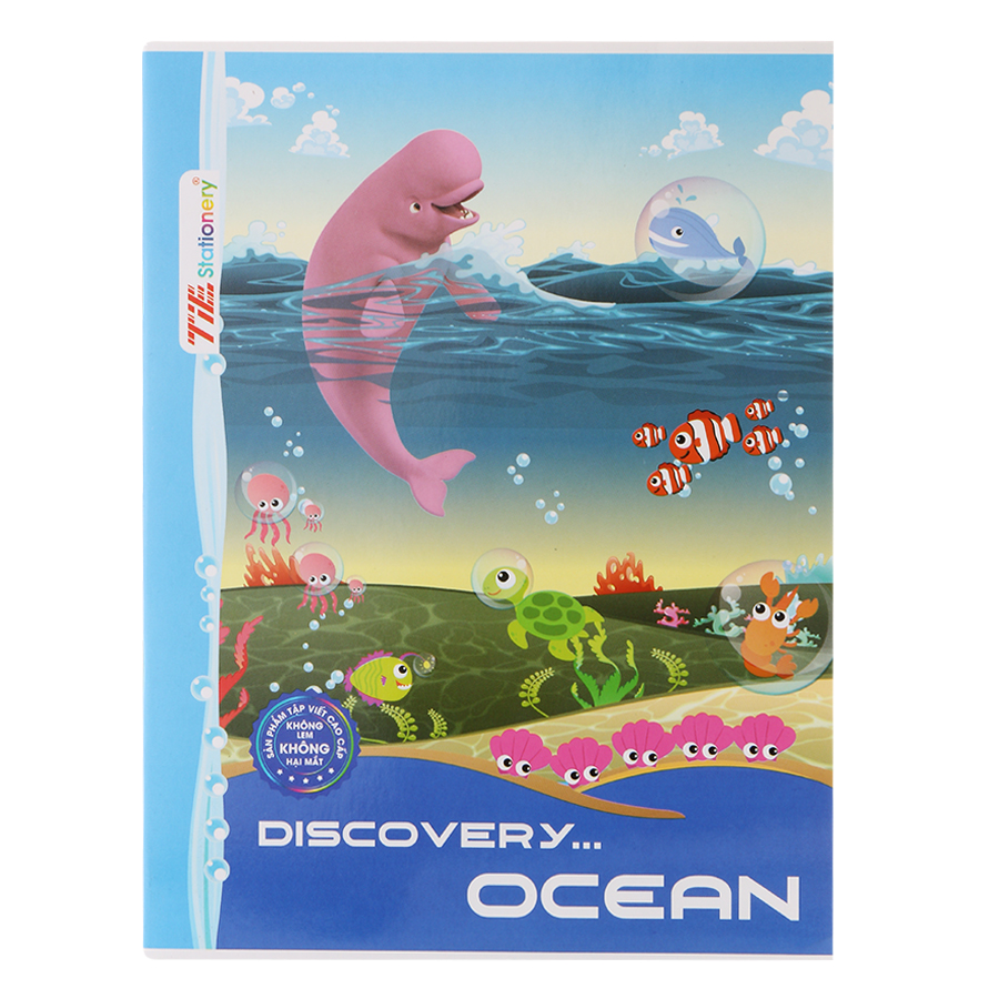 Lốc 10 Quyển Tập Discovery Ocean TIE TDO-R18 Caro 4 Ôly 96 Trang - Mẫu Ngẫu Nhiên