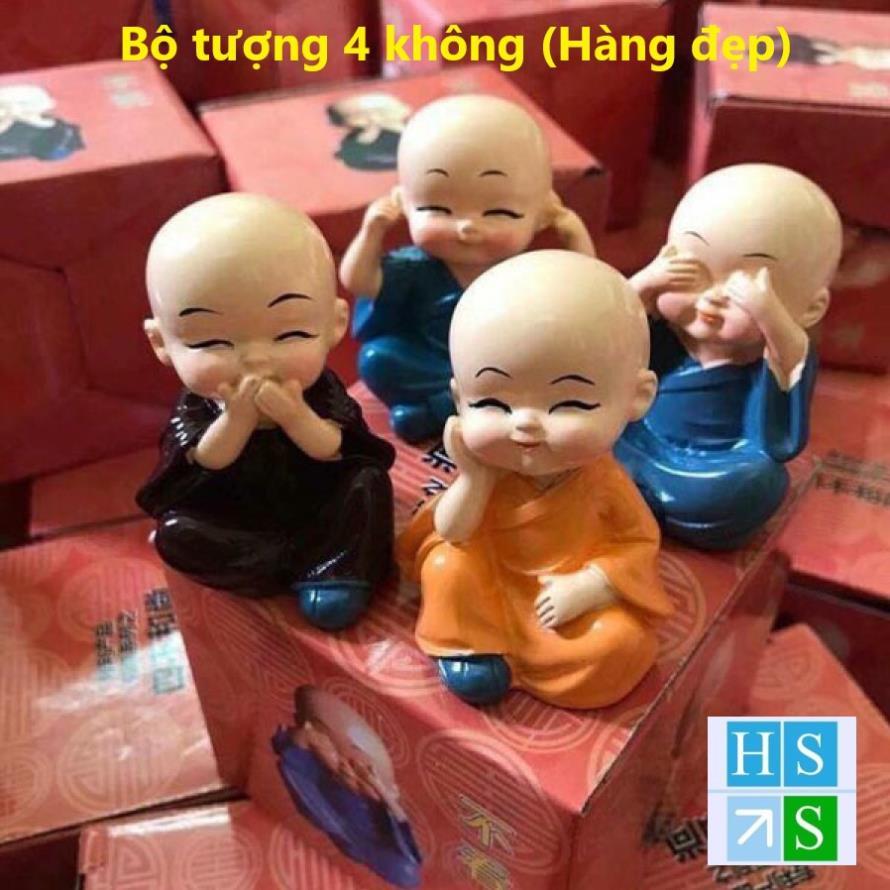 Bộ tượng 4 không 4 chú Tiểu (Hàng đẹp có hộp) -