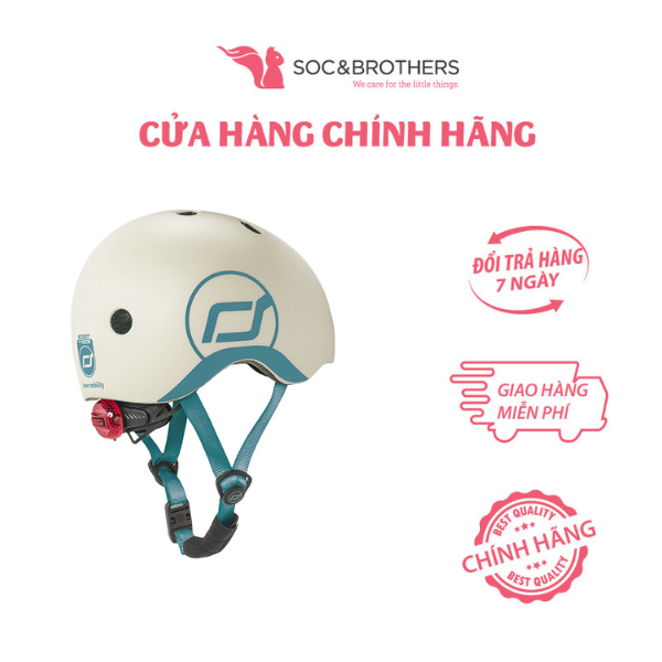 Mũ đội đầu cho bé Scoot and Ride màu Ash