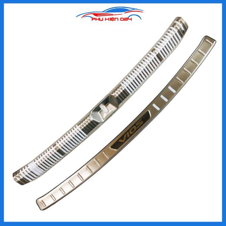 Ốp chống trầy cốp Vios 2019-2020-2021-2022 inox sáng bóng bảo vệ xe chống va đập