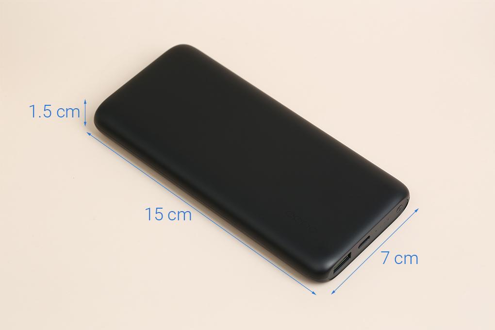 Pin sạc dự phòng Polymer 10.000 mAh Type C PD QC3.0 VOOC OPPO PBV02 - Hàng chính hãng