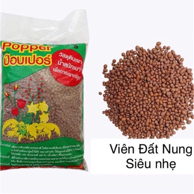 Viên Đất Nung Trồng Hoa Kiểng